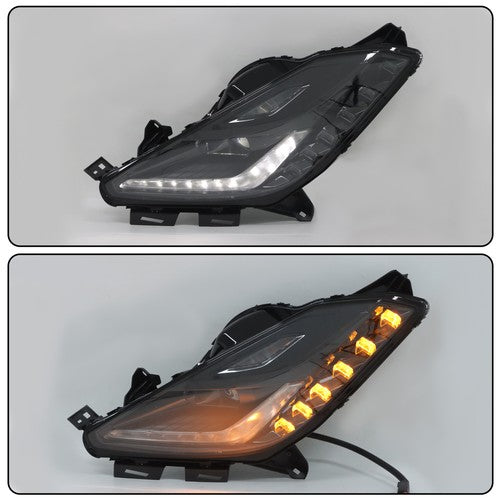 DURAFORCE Headlight For Chevrolet Corvette 2014-2018 2019 Driver Side Black HID W/Ballast