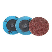 DURAFORCE 51Pcs 2" Roll Lock Die Grinder Quick Change Sanding Disc 36 60 80 120 240 Grit