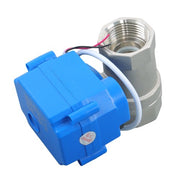 DURAFORCE Solid Motorized Ball Valve 3/4in Full Port SS 9-24V AC/DC NC Auto Return