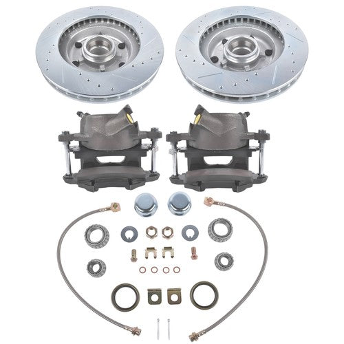 DURAFORCE For Chevrolet C10 GMC 2wd Truck Front Disc Brake Conversion Kit 6 Lug Wheels