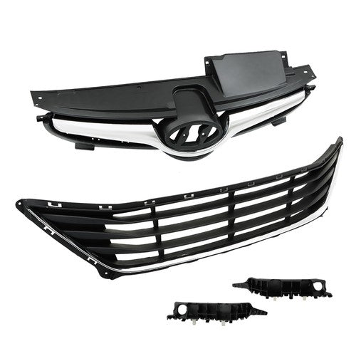 DURAFORCE For Hyundai Elantra 2014-2016 Front Upper Lower Grilles And Bumper Brackets Set