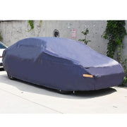 DURAFORCE Lining 7 Layers Waterproof Full W/Non-Abrasive Cotton Blue PEVA Car Cover Dark