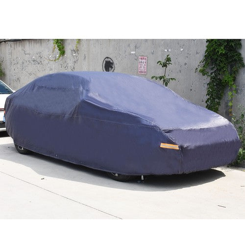 DURAFORCE Lining 7 Layers Waterproof Full W/Non-Abrasive Cotton Blue PEVA Car Cover Dark