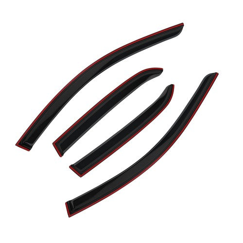 DURAFORCE Overlay Fit 2003-2007 Honda Accord Sedan Window Trim Visors Rain Guard Deflector