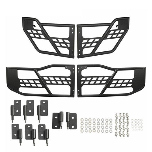 Textured Tube Safari Tubular Doors Front Rear for Jeep Wrangler JK 07-18 4DR