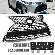 DURAFORCE For 2020-2022 Lexus RX350 RX350L RX450h RX450hL Front Upper Grille W/Chrome trim