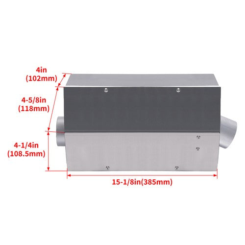 DURAFORCE Aluminum Alloy Air Intake Filter Box For Polaris RZR XP XP4 1000 Turbo S 2014-23