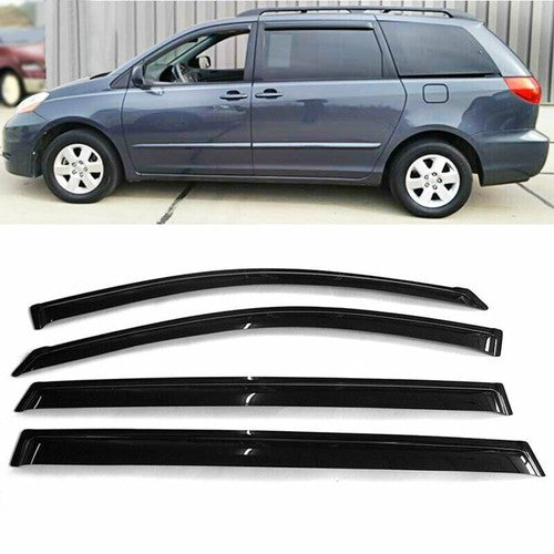DURAFORCE For 04/05/06/07/08/09 Toyota Sienna Acrylic Window Visors Rain Guard Shades