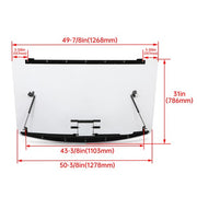 DURAFORCE 3-IN-1 Flip Windshield For 1000/900 Crew 2014-2025 2015-16 Polaris Ranger 570 XP