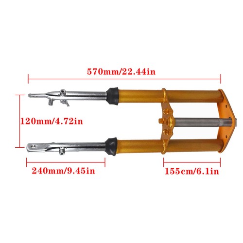 DURAFORCE Gold Stock Front Forks Suspension Drum Brake Stock For Honda XR50 CRF50 2004-14