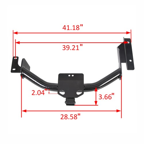 Bumper Class III Trailer Hitch 2 Receiver for Honda CRV 2007-2011 Powder Coated