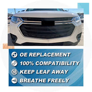 DURAFORCE Front Bumper Upper Grille Grill Chrome For Chevrolet Traverse 2018-2021 84344486