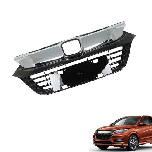 DURAFORCE Fit For Honda HRV HR-V 2019 2020 2021 Plastic Front Bumper Chrome Grille Grill