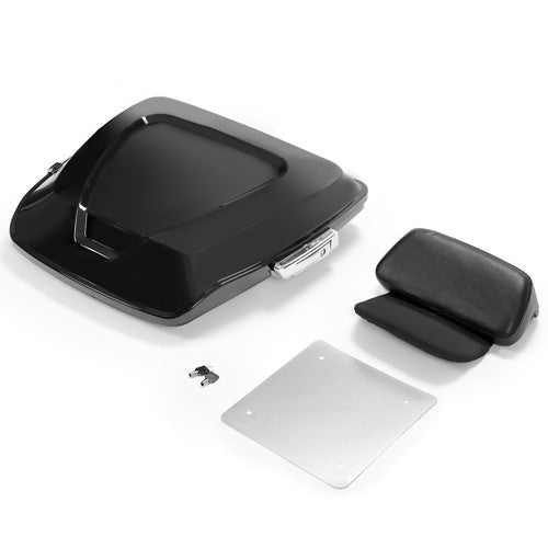 DURAFORCE Angled Razor Motorcycle trunk Backrest Base Plate For Harley Touring 2014-24