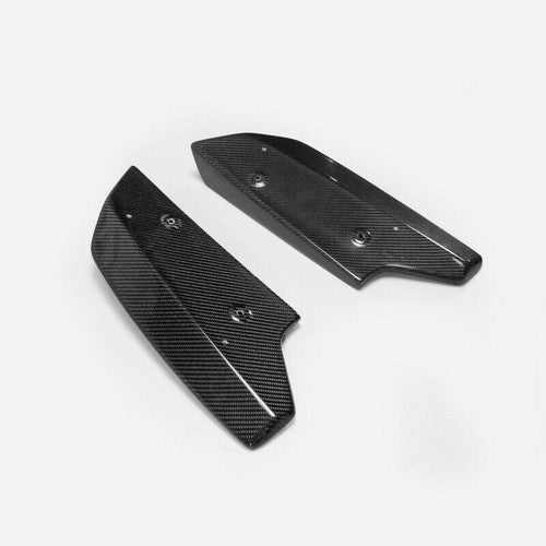 DURAFORCE Pair Rear Bumper lip Spoiler Splitter Diffuser CF For 08-16 Nissan GTR GT-R R35