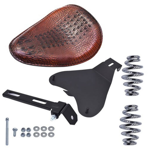 DURAFORCE Bobber Motorcycle Solo Seat Spring Black For Honda Shadow Spirit ACE VT 1100 750