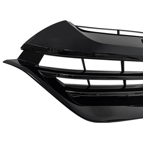 DURAFORCE For 2017 2018 2019 Honda CRV CR-V Front Bumper Gloss Black Mesh Grille Grill