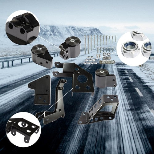 DURAFORCE For 92-95 Civic 94-01 Integra Engine Mount Bracket EG K20 K24 K-Series DC2 EG6