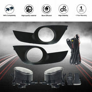 DURAFORCE For Nissan Altima 2013-2015 Sedan Clear Fog Lights Full Kit Switch+Harness