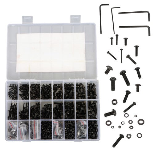 DURAFORCE 1625 Pcs M2 M3 M4 M5 Bolts and Nuts Hex Socket Head Screw Assortment Kit