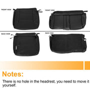DURAFORCE For 14-2018 Chevy Silverado LT DOUBLE Cab Full Set Seat Cover Black Replacement