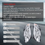 DURAFORCE Pair Set For Toyota Corolla 2009-2010 Headlight Replacement Halogen Clear L+R