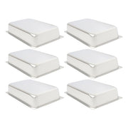 DURAFORCE 4 Inch Deep Restaurant Steam Table Pans 6 Pack Full Size Without Lid