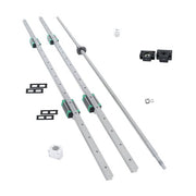 DURAFORCE HGR20-1200mm Linear Guide Rail 2Pcs + SFU1605-1200mm Ballscrew with BF/BK12 Kit