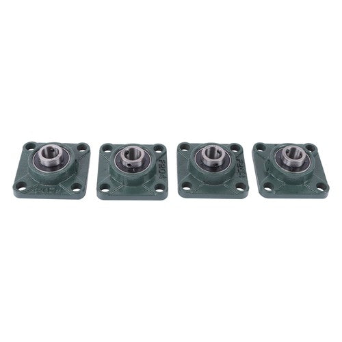 DURAFORCE 4Pcs UCP204-12 Cast Iron Pillow Block Flange Bearings - 3/4" hole with seat