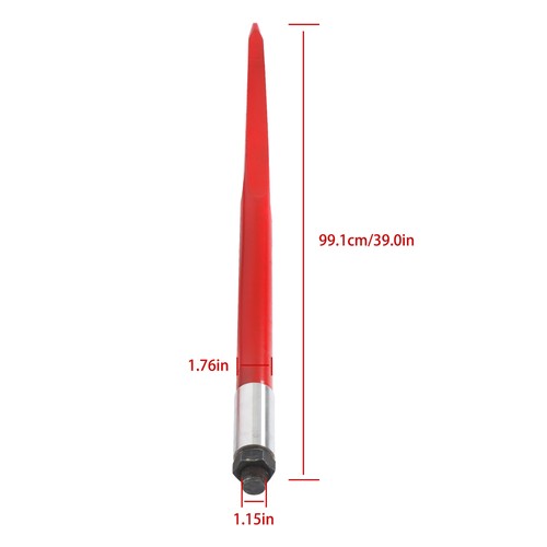 DURAFORCE Hay Bale Spear 39" 3000 lbs Capacity Spike Fork for Tractors Loaders 2pcs