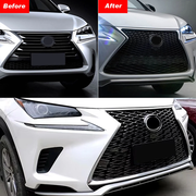DURAFORCE Front Bumper Grille For 2015-2017 Lexus NX200T NX300H F Sport Grill Chrome Black