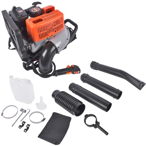 DURAFORCE Backpack Gas Powered Leaf Blower 63CC 2-Stroke 665CFM Air Volume 2700W Gasoline