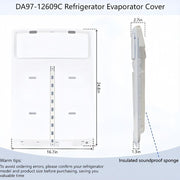 DURAFORCE DA97-12609C Refrigerator Evaporator Fan Motor Cover For Samsung DA97-12609A