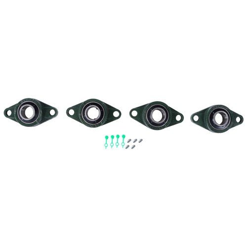 DURAFORCE UCFL206-20 Self Alignment Pillow Block Bearing 1-1/4" Bore Solid Base 4pcs ﻿