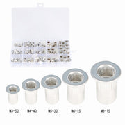 DURAFORCE 150 Pack Aluminum Rivet Nut Kit Metric Rivnut Nutsert Assort M3 M4 M5 M6 M8 New