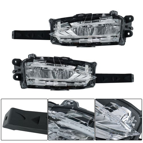 DURAFORCE Left+Right LED DRL Lamp Clear For RX350 RX450h Lexus 2020 2021 2022 Fog Light