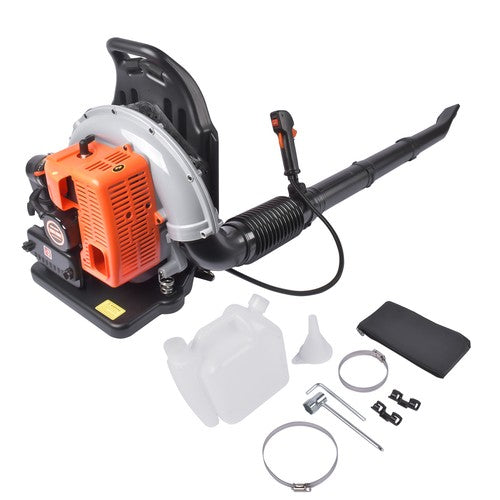 DURAFORCE Backpack Gas Powered Leaf Blower 63CC 2-Stroke 665CFM Air Volume 2700W Gasoline