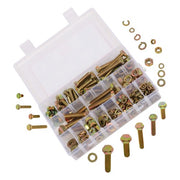 DURAFORCE 236PCS M6 M8 M10 Heavy Duty Bolts and Nuts Assortment Kit Grade 8.8 Alloy Steel