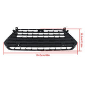 DURAFORCE Gloss Black Plastic For Grand Highlander 2024 Front Lower Grill W/ Camera Holes