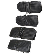 DURAFORCE Black Front And Rear Seat Covers 4Pcs For EZGO Medalist TXT Golf Carts 1994-2013
