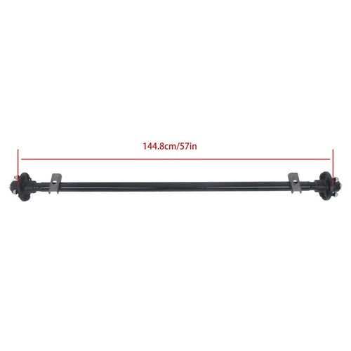 DURAFORCE 4 lug-4' 57' Hub Face Trailer Axle w/ U-Bolt Kit 2000lbs For trailers RVs trucks