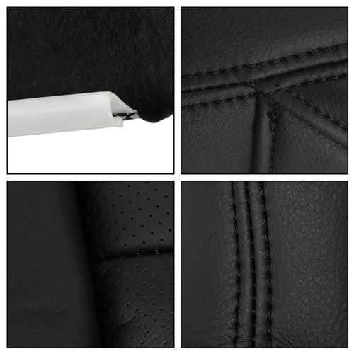DURAFORCE New For Acura RDX 2007-2012 Driver Bottom Perforated Leather Black Seat Cover
