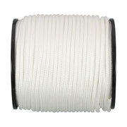 DURAFORCE 1/4 Inch 250ft White Nylon Solid Braid Rope Abrasion Resistance High UV