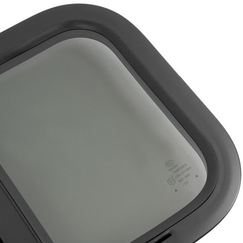 DURAFORCE 2-Piece 21" x 14" RV Windows with Mesh Screen and Trim Ring Horizontal Sliding