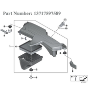 DURAFORCE 13717597589 FOR BMW 228i 320i 328i 428i Air Cleaner Intake Filter Box Housing