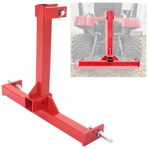 3 Point 2 Inch Receiver Trailer Tow Hitch Category 1 Tractor Drawbar Attachment