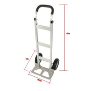 DURAFORCE Aluminum 500Lbs Hand Truck Trolley Dolly 14"×7-1/2" Diecast Nose Plate
