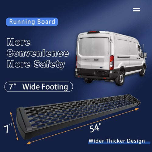DURAFORCE Grip Step 7"x54" Black Rear Step for Ram ProMaster Ford Transit Sprinter 415254