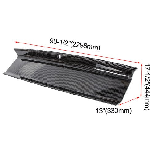 Carbon Fiber Look Trunk Panel Decklid Rear Trim Cover for 2015-2023 Mustang GT