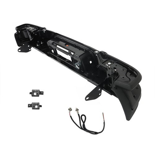 DURAFORCE Rear Step Bumper Black For 2015-2022 Chevy Colorado Canyon W/o Sensor Holes